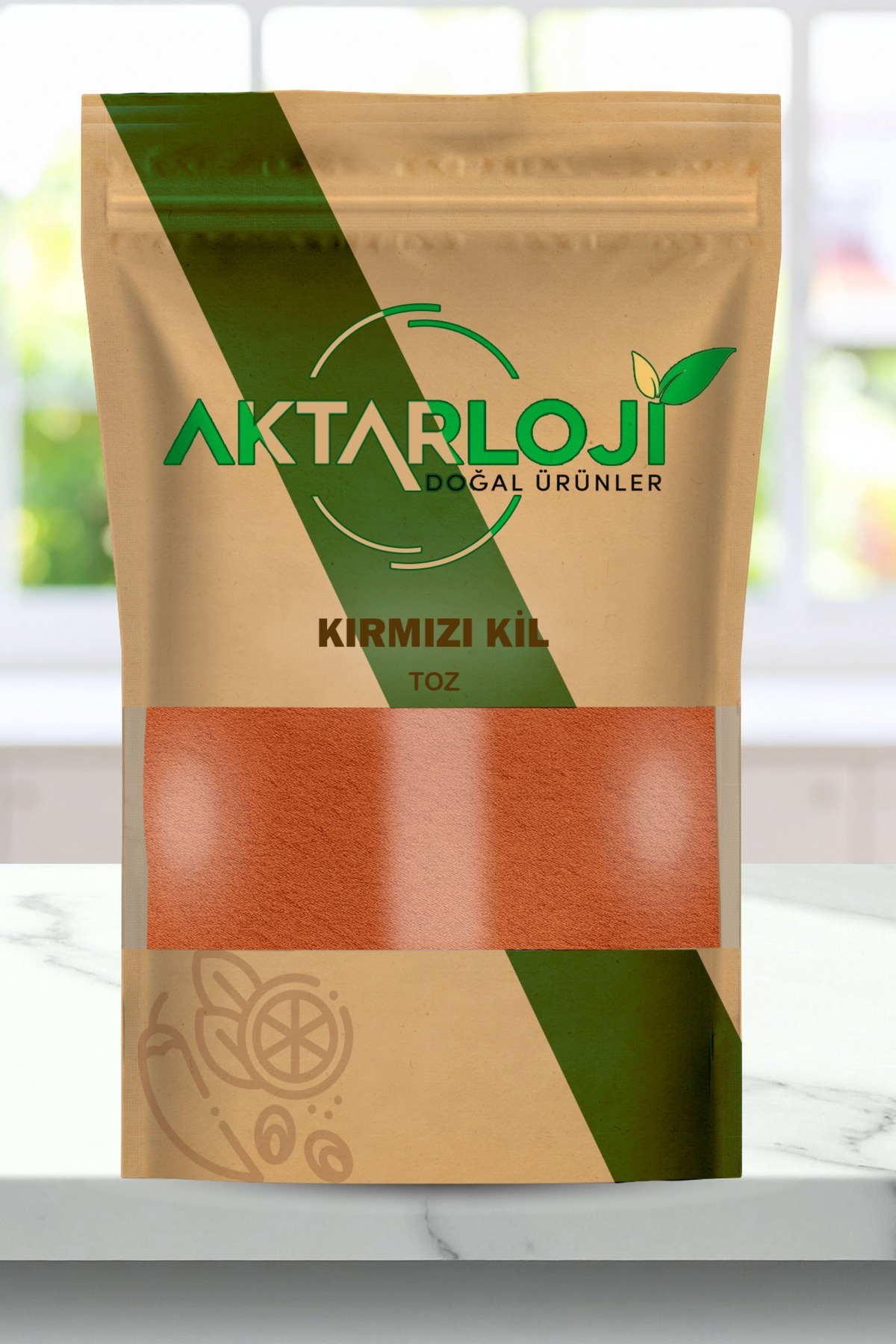 aktarloji 1 kg Toz Kırmızı Kil / Kilermini – Doğal Cilt, Yüz ve Saç Maskesi / Red Clay Mask