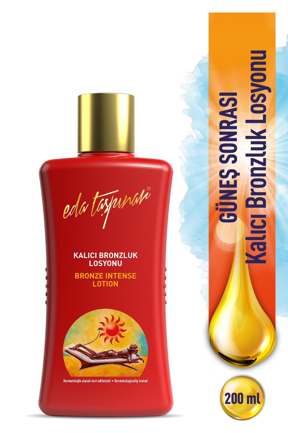 Eda Taşpınar Kalıcı Bronzluk Destekleyici Losyon – Nemlendirici Bakım & Uzun Süreli Bronzluk 200 ml