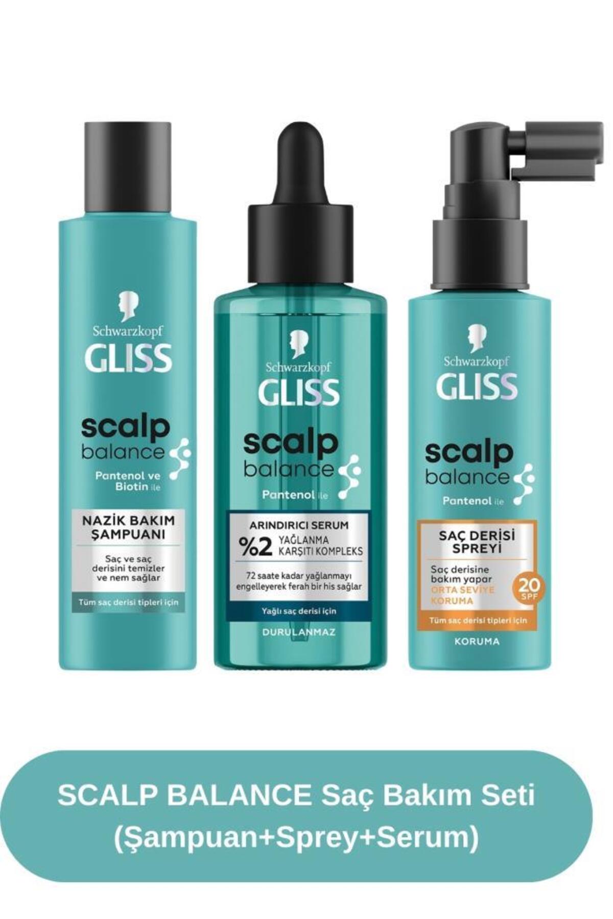 Schwarzkopf SCALP BALANCE Saç Bakım Seti (Şampuan+Sprey+Serum)