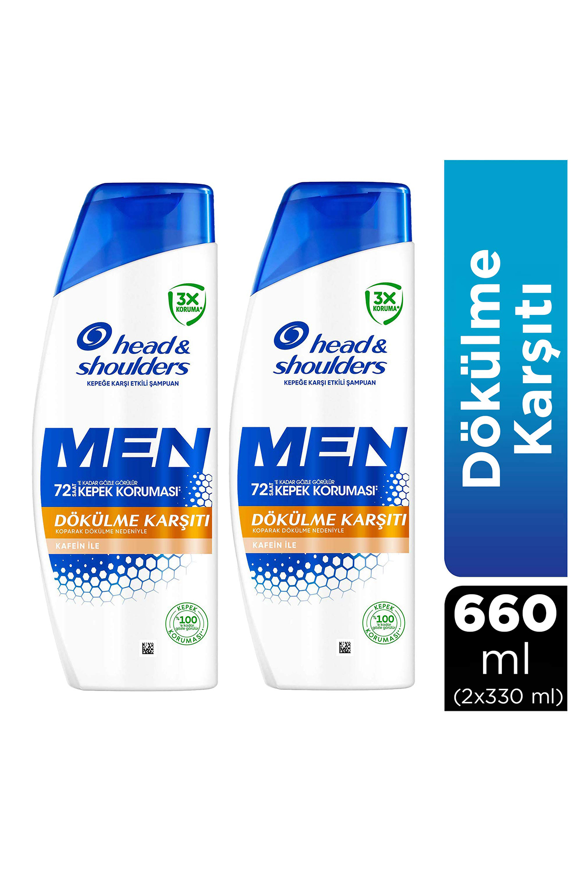 Head & Shoulders Men Dökülme Karşıtı Kafein ile Kepeğe Karşı Etkili Şampuan 330ml X2"