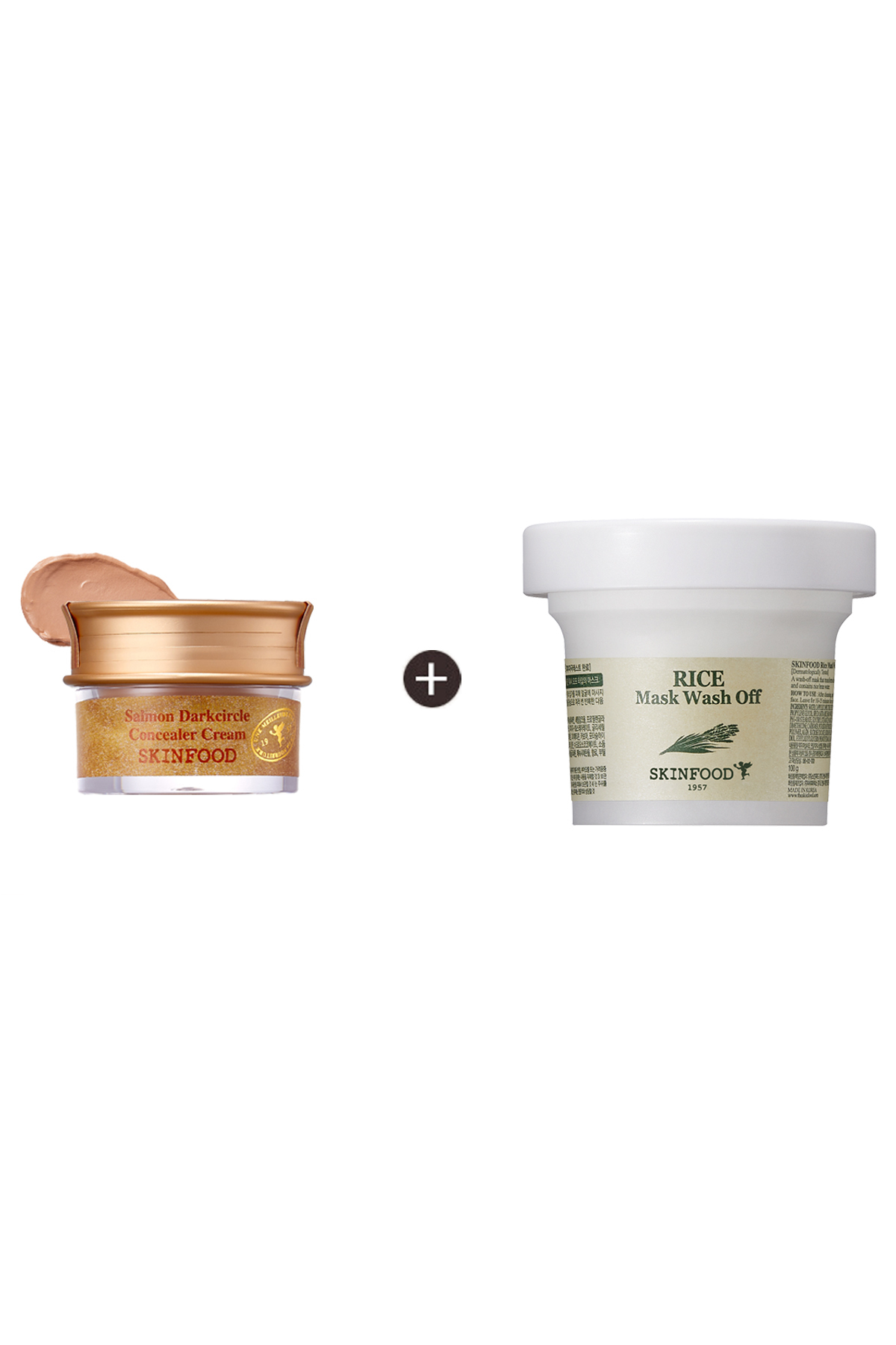 SKINFOOD Salmon Concealer (2) + Rice Mask