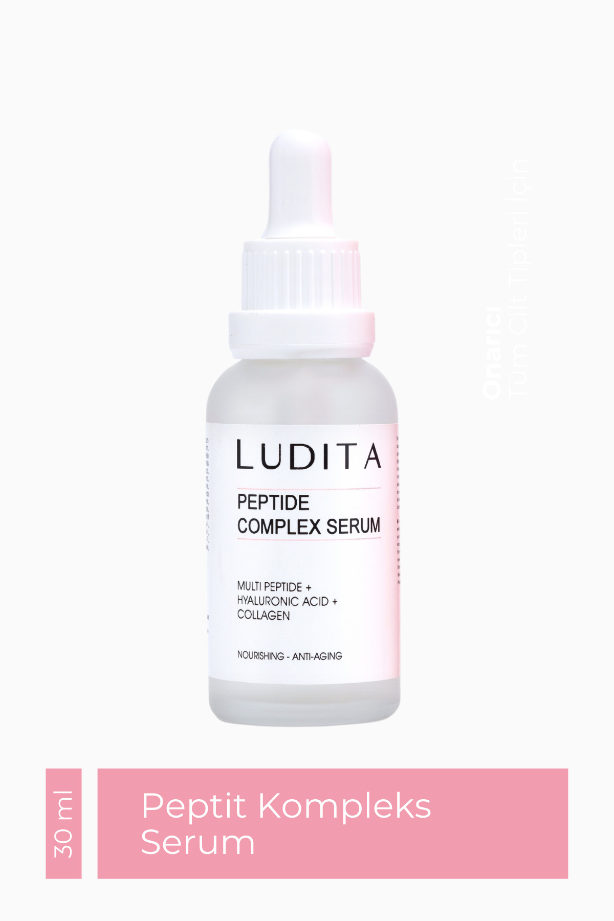 LUDITA Peptit Kompleks Serum – İnce Çizgi ve Kırışıklık Karşıtı, Yoğun Nemlendirici
