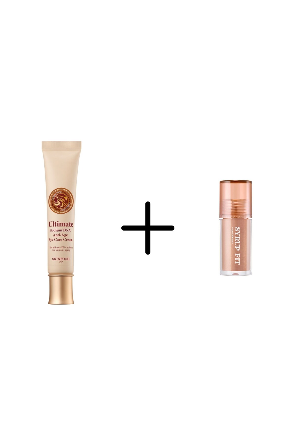 SKINFOOD Ultimate Sodium Dna Anti-Age Eye Care Cream + SF Blusher #2 (Hazelnut)