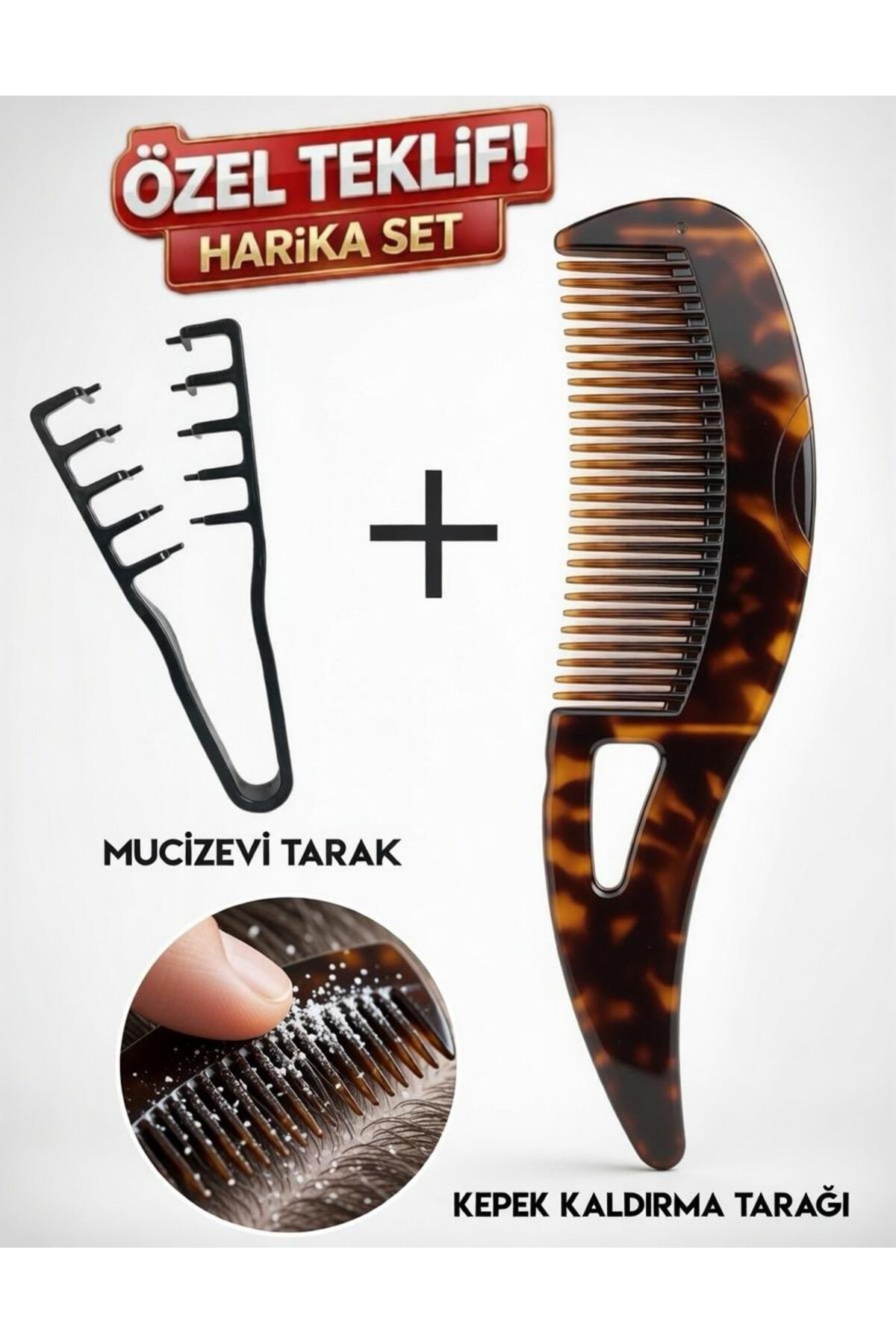 YURISH Mucizevi Tarak ve Kepek Kaldırma & Anti-Statik Masaj Fırçası | Kendi Kendini Temizleme Özelliği