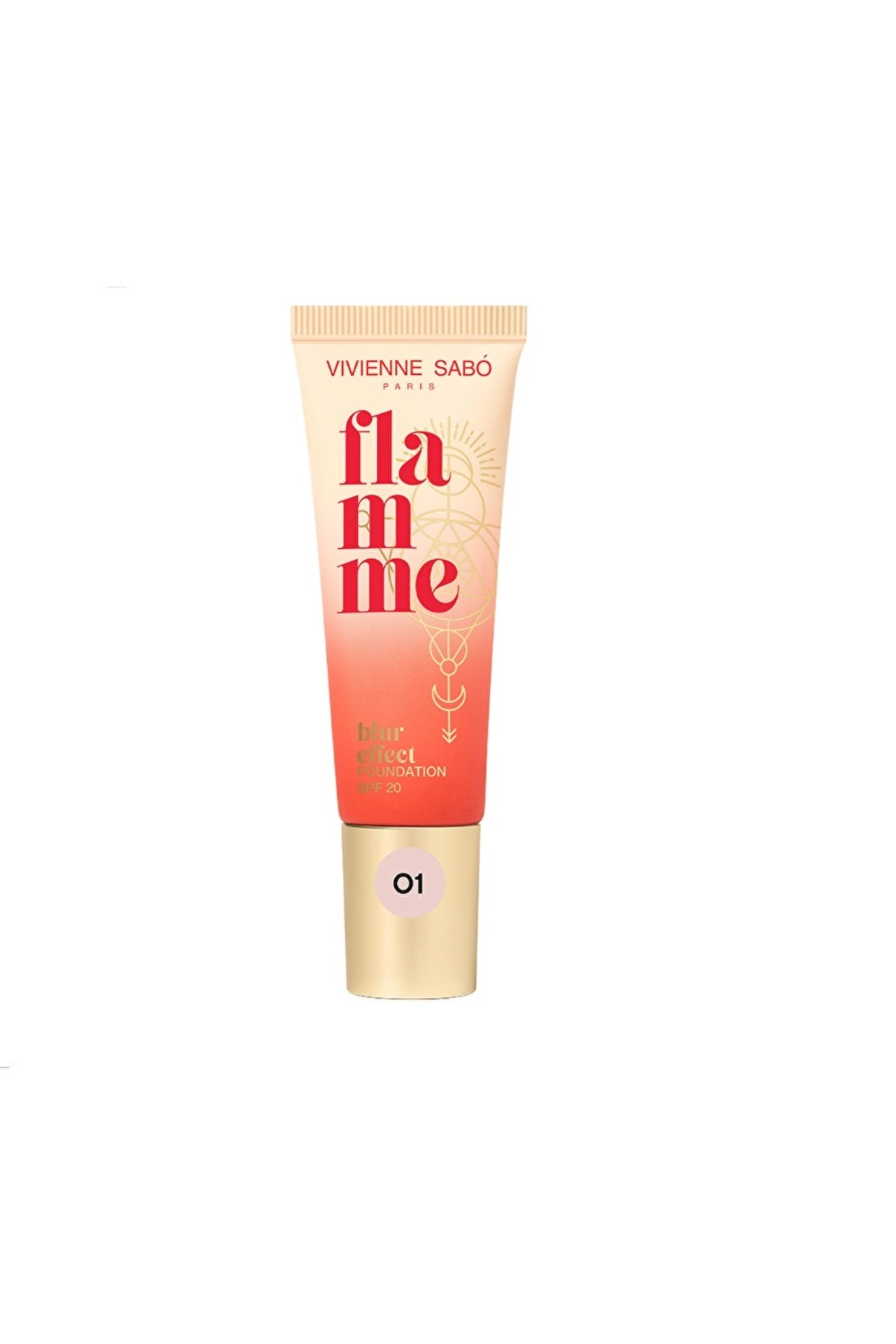 Vivienne Sabo Flamme Blur Effect Fondöten SPF 20 01 Ivory - Medium Coverage & Radiant Satin Finish