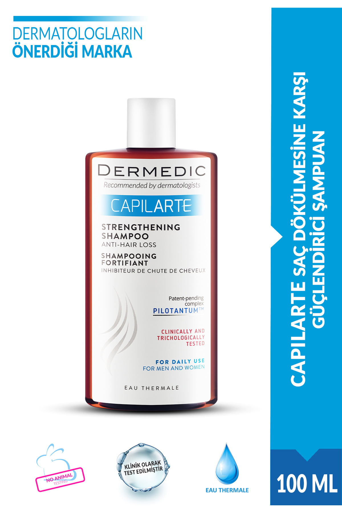 DERMEDIC CAPILARTE SAÇ DÖKÜLMESİNE KARŞI GÜÇLENDİRİCİ ŞAMPUAN 300 ML