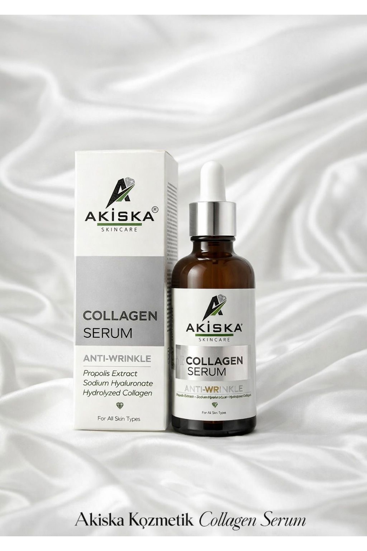 akiska Kırışıklık Karşıtı -Botoks Etkili - Nemlendirici- Hyalunorik Acit -Collagen Serum 50 ml