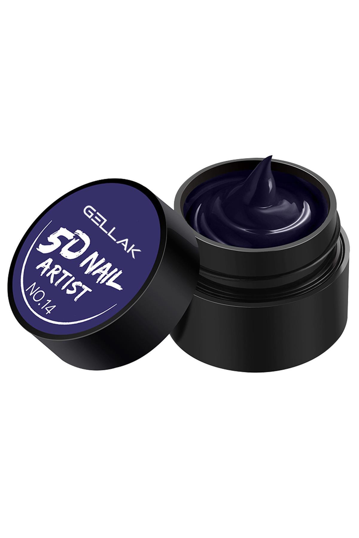 gellak 5D Nail Art Tırnak Süsleme Jeli 6ml
