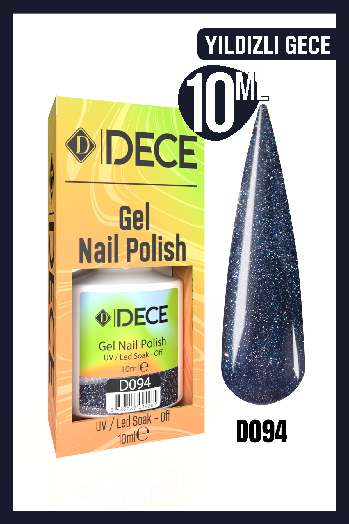 d dece Kalıcı Oje UV LED D094 (SİMLİ SERİ) 10ml