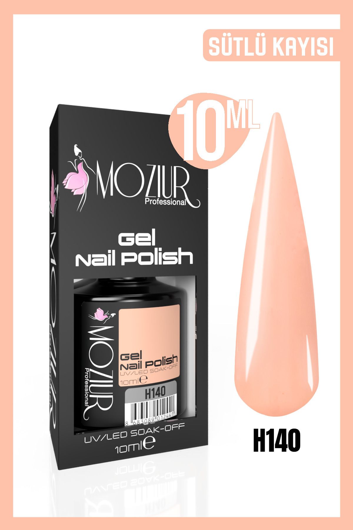 MOZIUR Kalıcı Oje Uv Led H140 (NUDE SERİSİ) 10ml