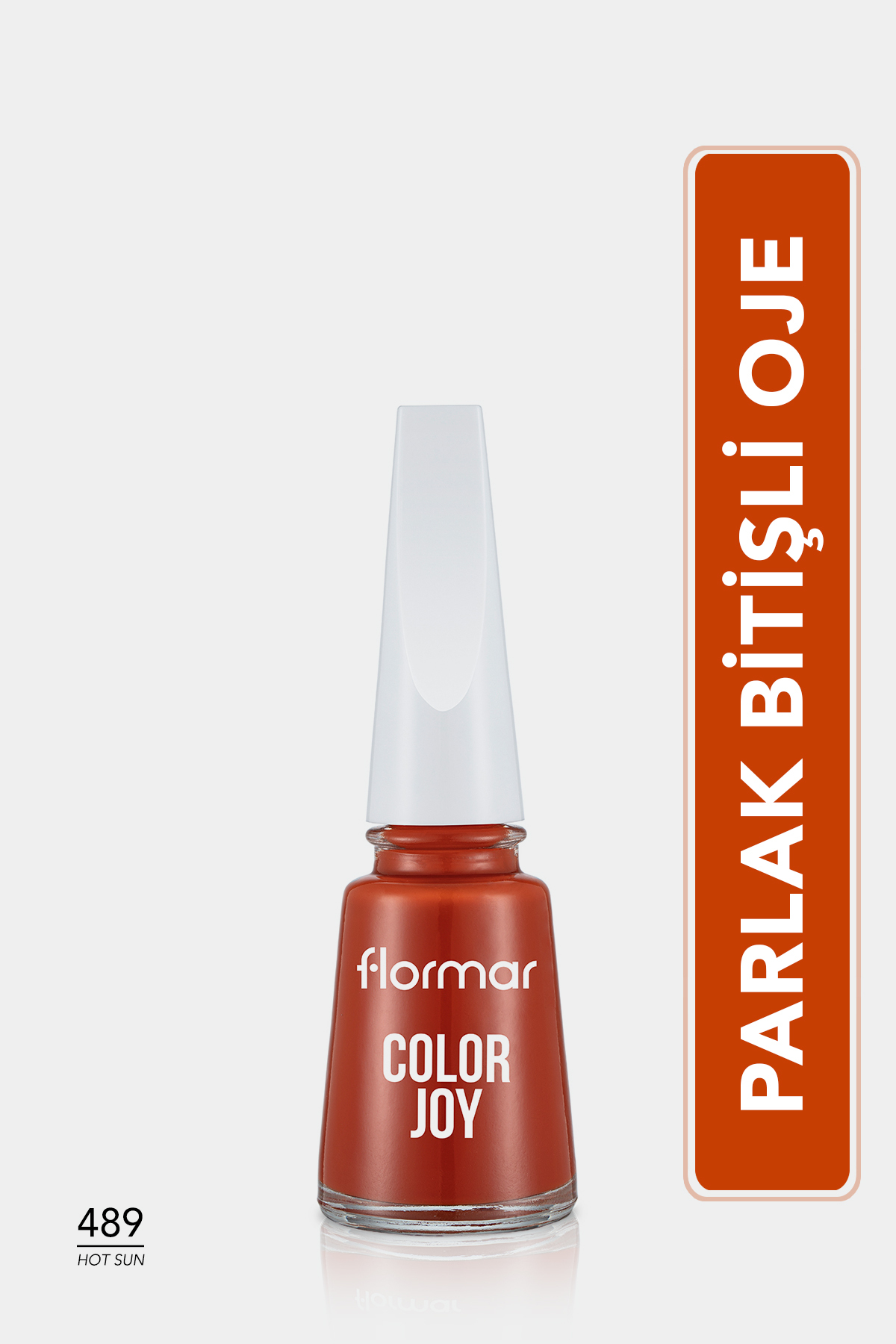 Flormar Color Joy Yüksek Pigmentli & Parlak Bitişli Oje - 489 HOT SUN