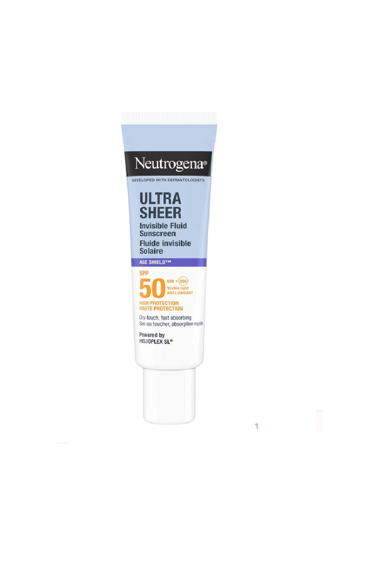 Neutrogena Ultra Sheer Age Shield Fluid SPF50 Yüz Güneş Koruyucu, 50 ml