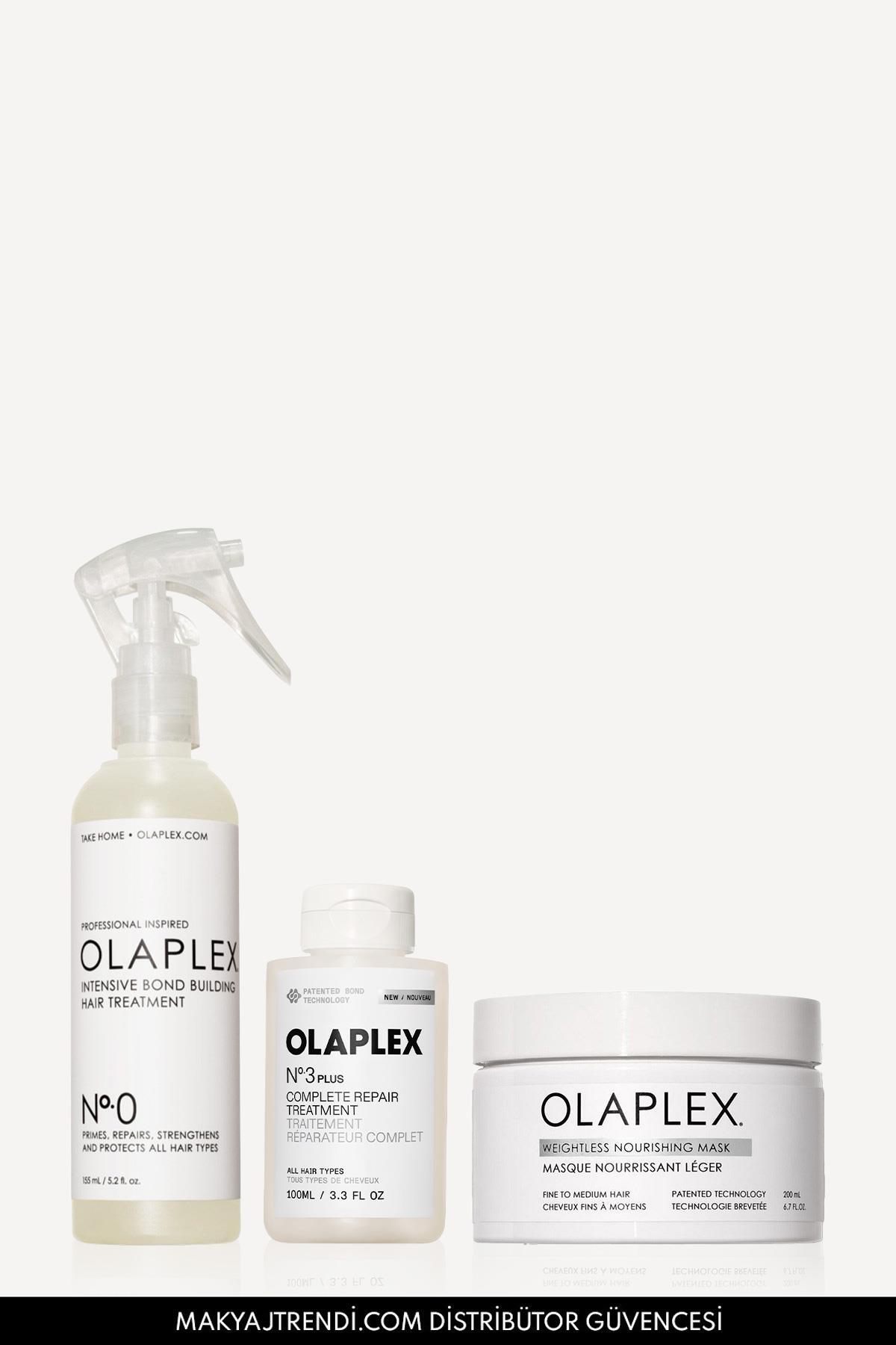 Olaplex Lock The Moisture For Fine Set - İnce Telli Saçlar İçin Yoğun Onarıcı & Bağ Güçlendiren & Ne