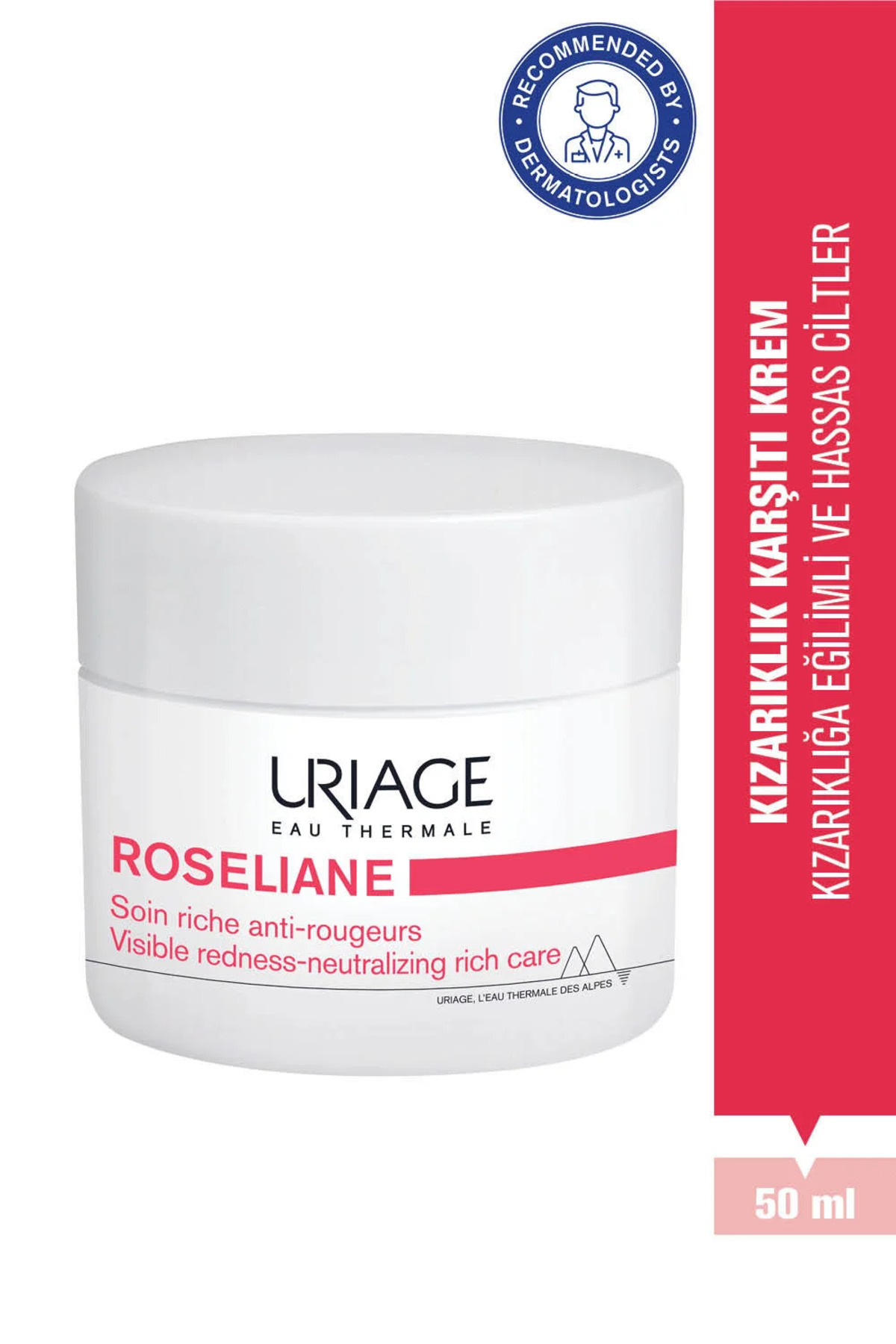 Uriage Roseliane Kızarıklık Eğilimi Olan Hassas Ciltler için Yoğun Nemlendirici Krem 50 ml