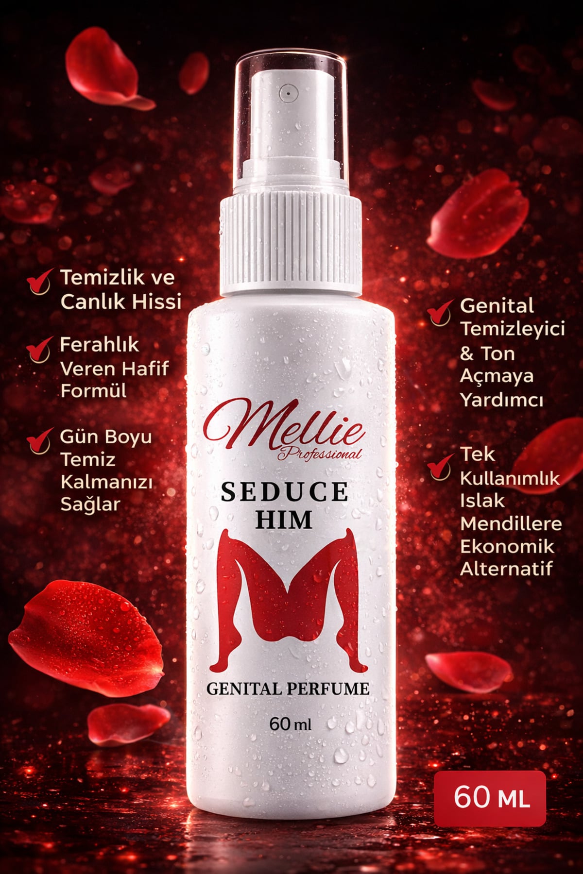 Mellie Professional Aura Parfüm Vanilyalı Dış Genital Kalıcı Koku 60 ml