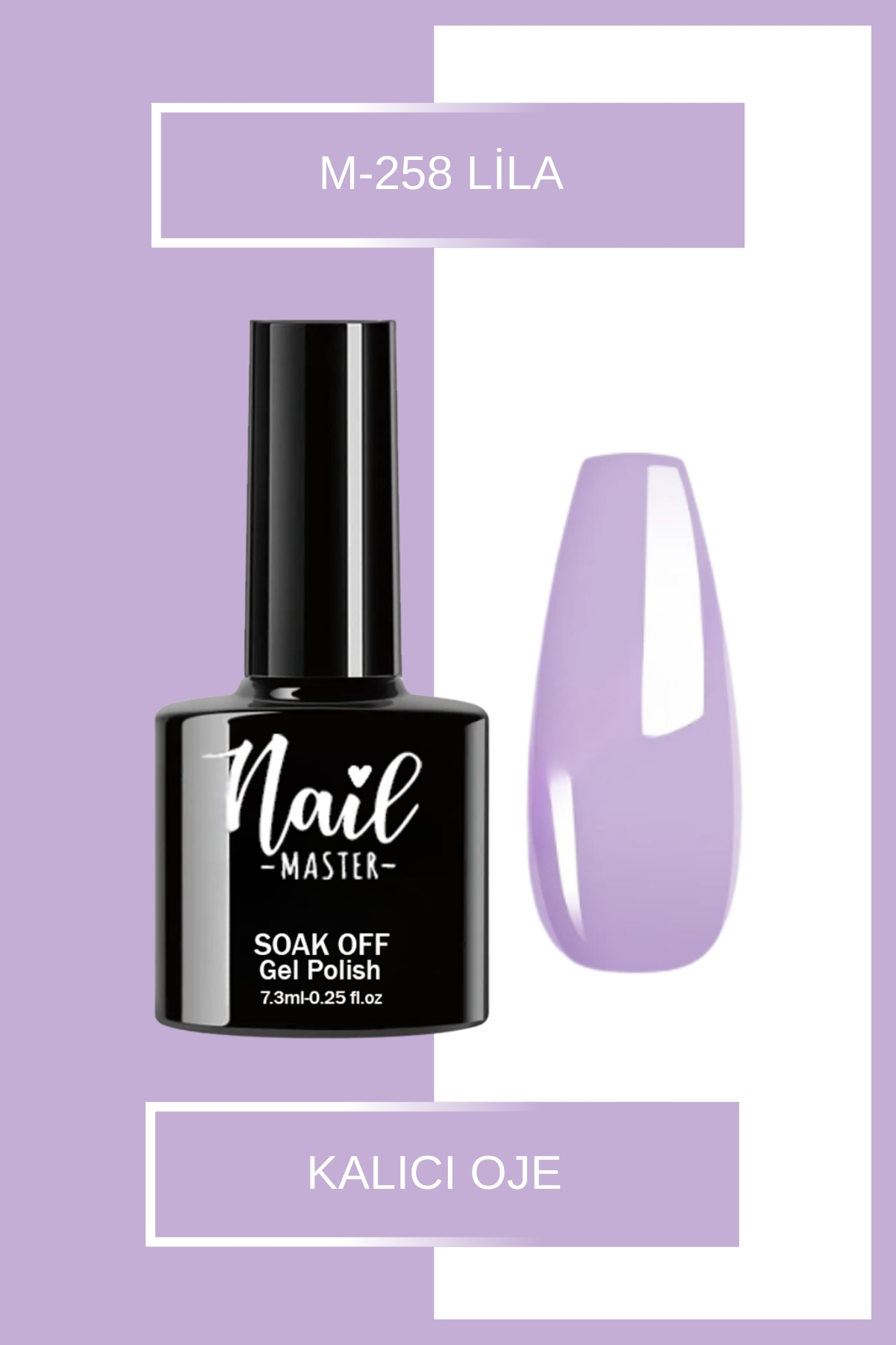 Nail Master M258 Kalıcı Oje 7,3ml Lila