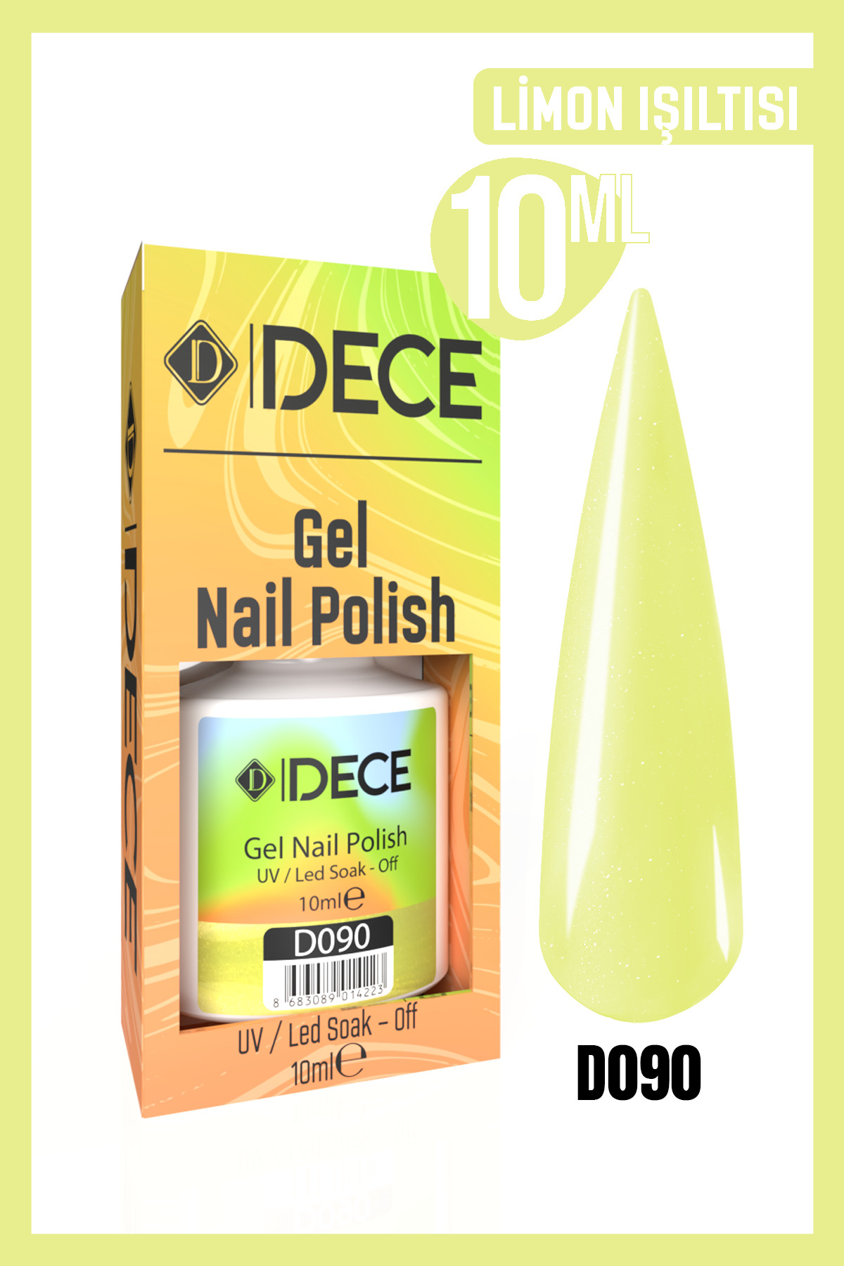 d dece Dece Kalıcı Oje UV LED D090 (IŞILTI SERİSİ) 10ml