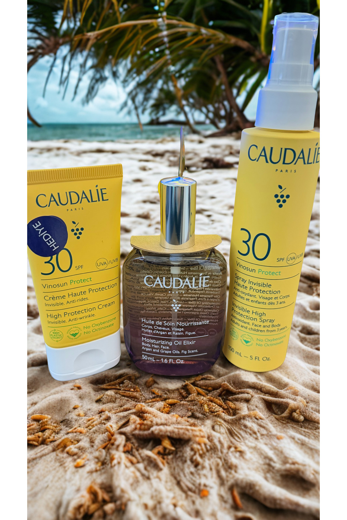 Caudalie GÜNEŞ HEDİYELİ YAZ SETİ 1 (elıxır+vınosun cream+vınosun sprey)