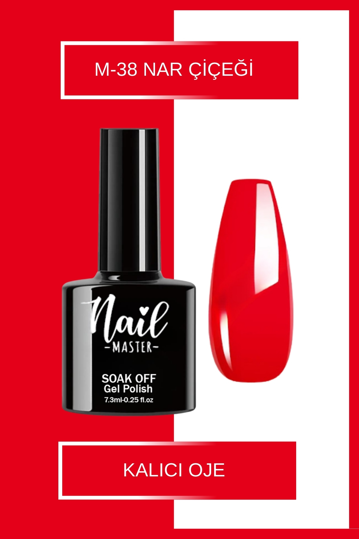 Nail Master M38 Kalıcı Oje 7,3ml Nar Çiçeği