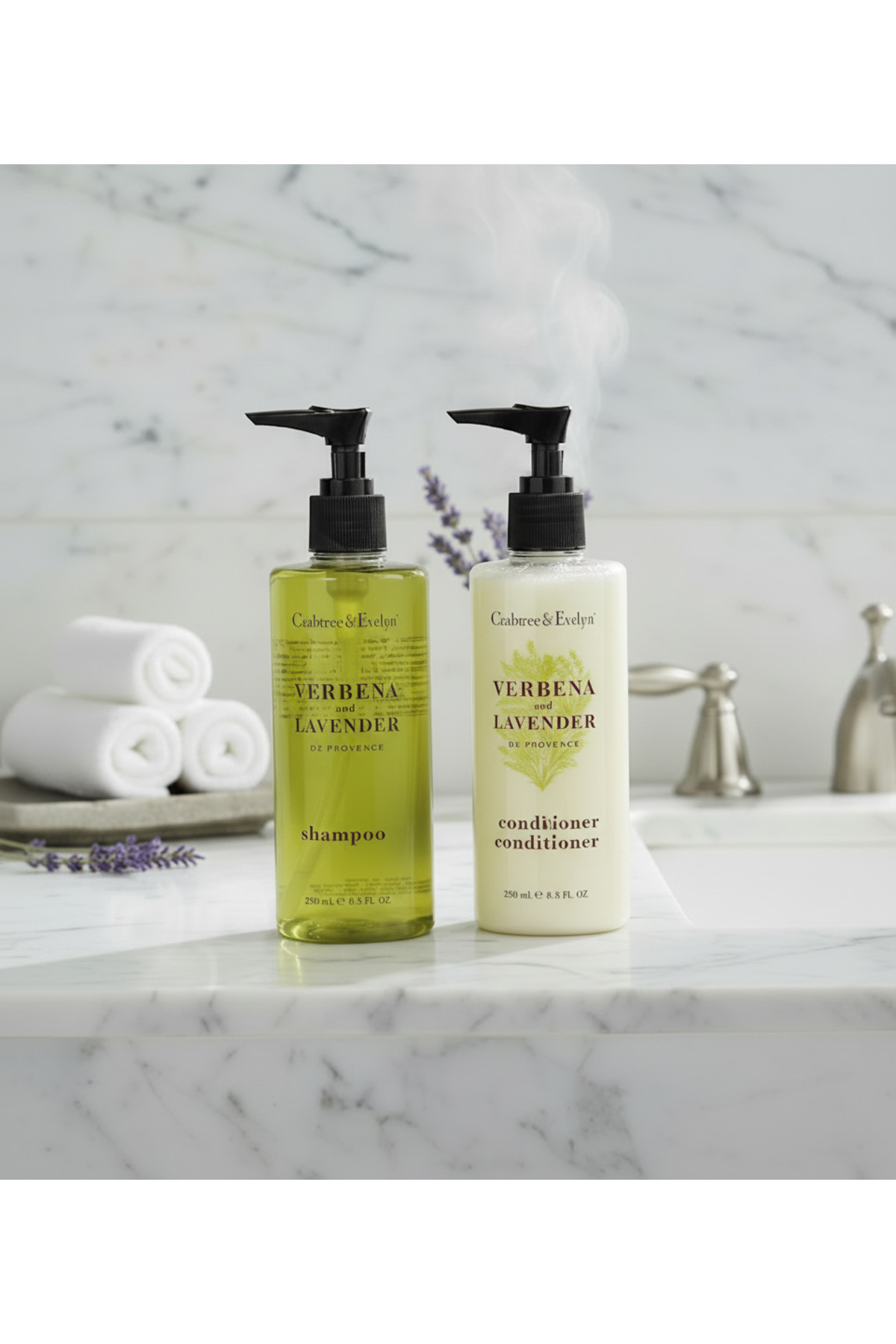 crabtree evelyn Crabtree & Evelyn's Verbena & Lavender 2'li Saç Bakım Seti 2 X 250 ml