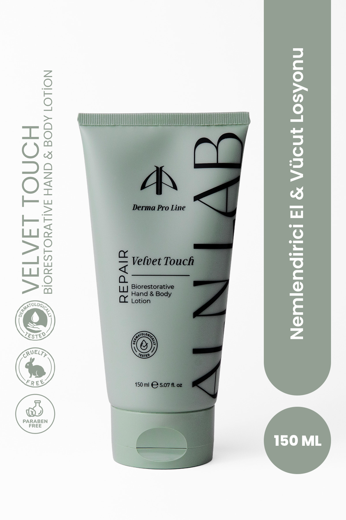 ALN LAB Velvet Touch Nemlendirici El ve Vücut Losyonu - Hızlı Emilen Bitkisel Vücut Kremi 150 ml