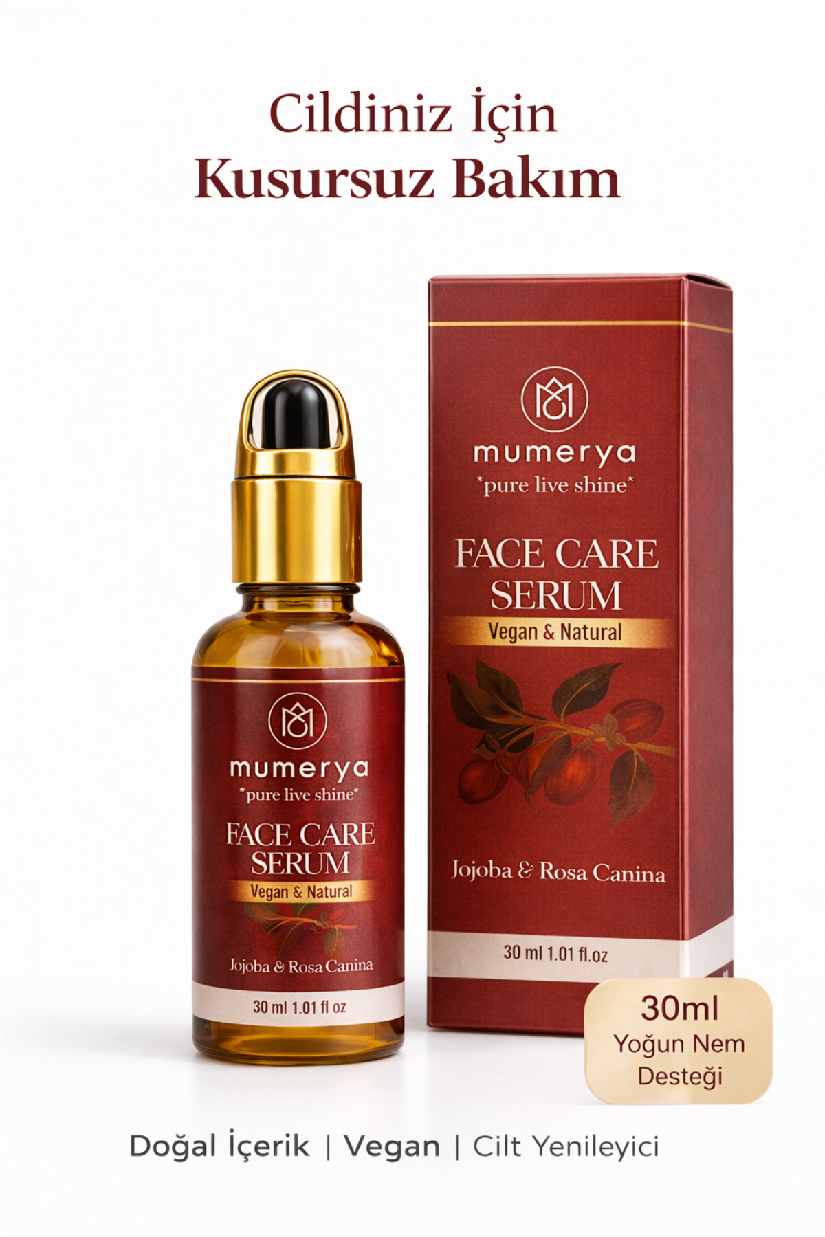 MUMERYA Face Care Serum | Yaşlanma Karşıtı Doğal Yüz Serumu