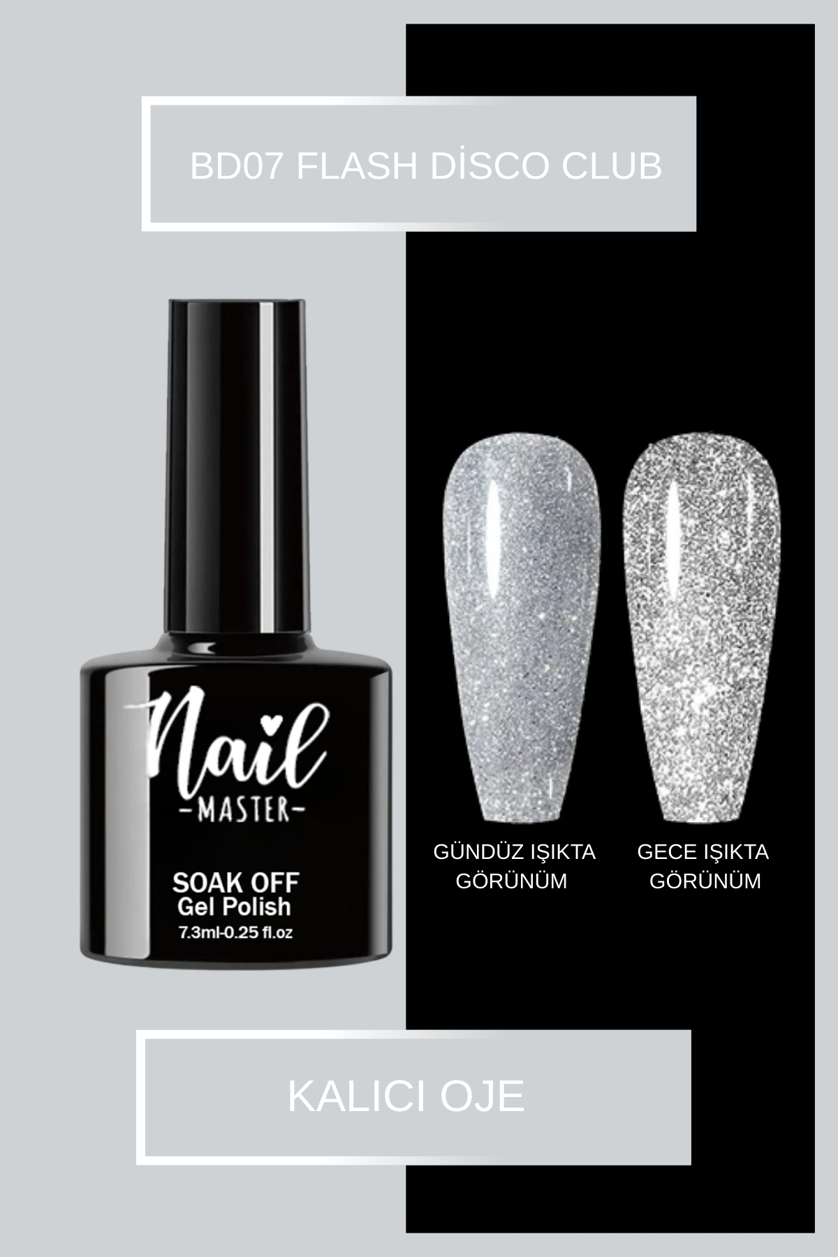 Nail Master Kalıcı Oje Bd07 Flash Disco Club Serisi 7,3ml
