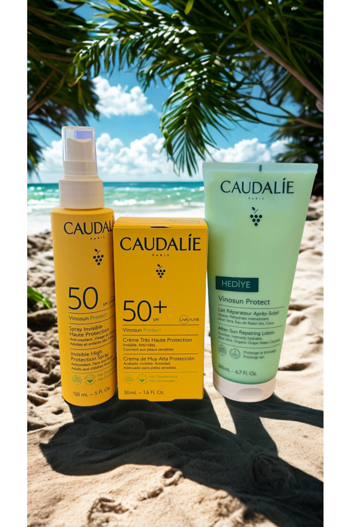 Caudalie GÜNEŞ HEDİYELİ YAZ SETİ 4 (vınosun cream+vınosun sprey+vınosun losyon)