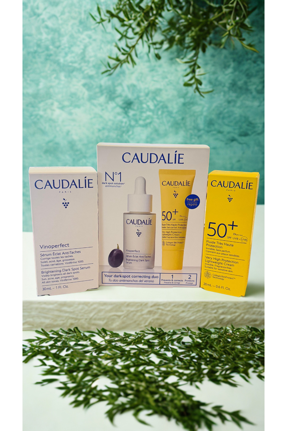 Caudalie GÜNEŞ KREMİ HEDİYELİ LEKE SERUMU SETİ