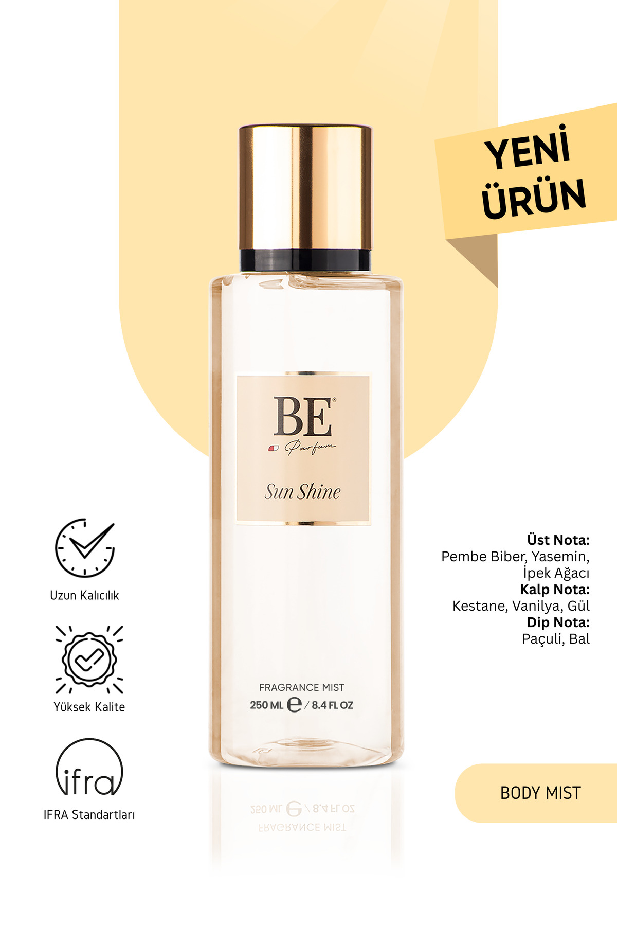 BE PARFÜM Sun Shine 250 ml Body Mist Vücut Spreyi