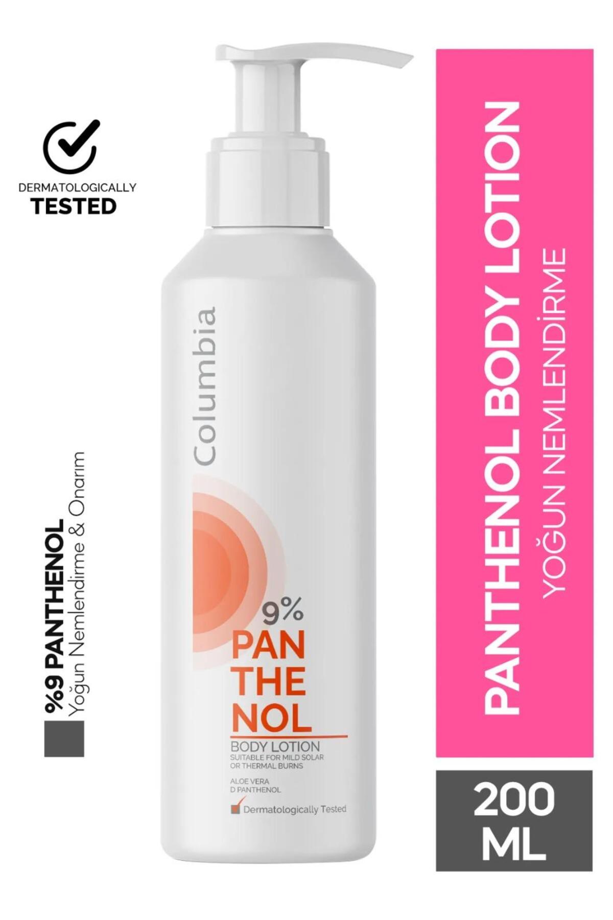 Columbia %9 Panthenol Nemlendirici Ve Onarıcı Vücut Losyonu 200 ml