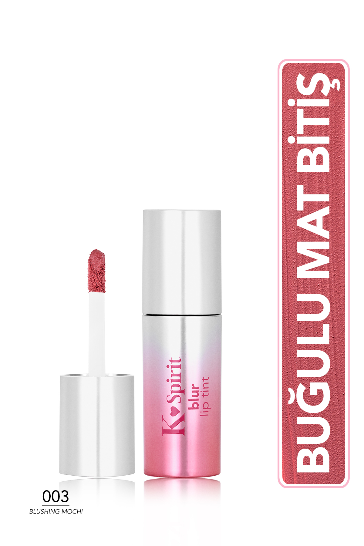 Flormar K-Spirit Blur Efektli Nemlendirici Etkili Mat Dudak Renklendiricisi - 003 Blushing Mochi