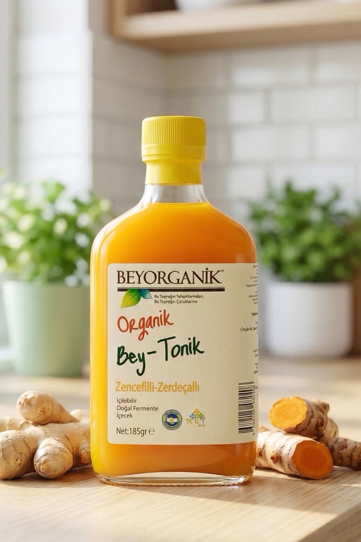 BEYORGANİK ORGANİK Bey Tonik (ZERDEÇALLI-ZENCEFİLLİ) 200 ml (PESTİSİT ANALİZLİ)