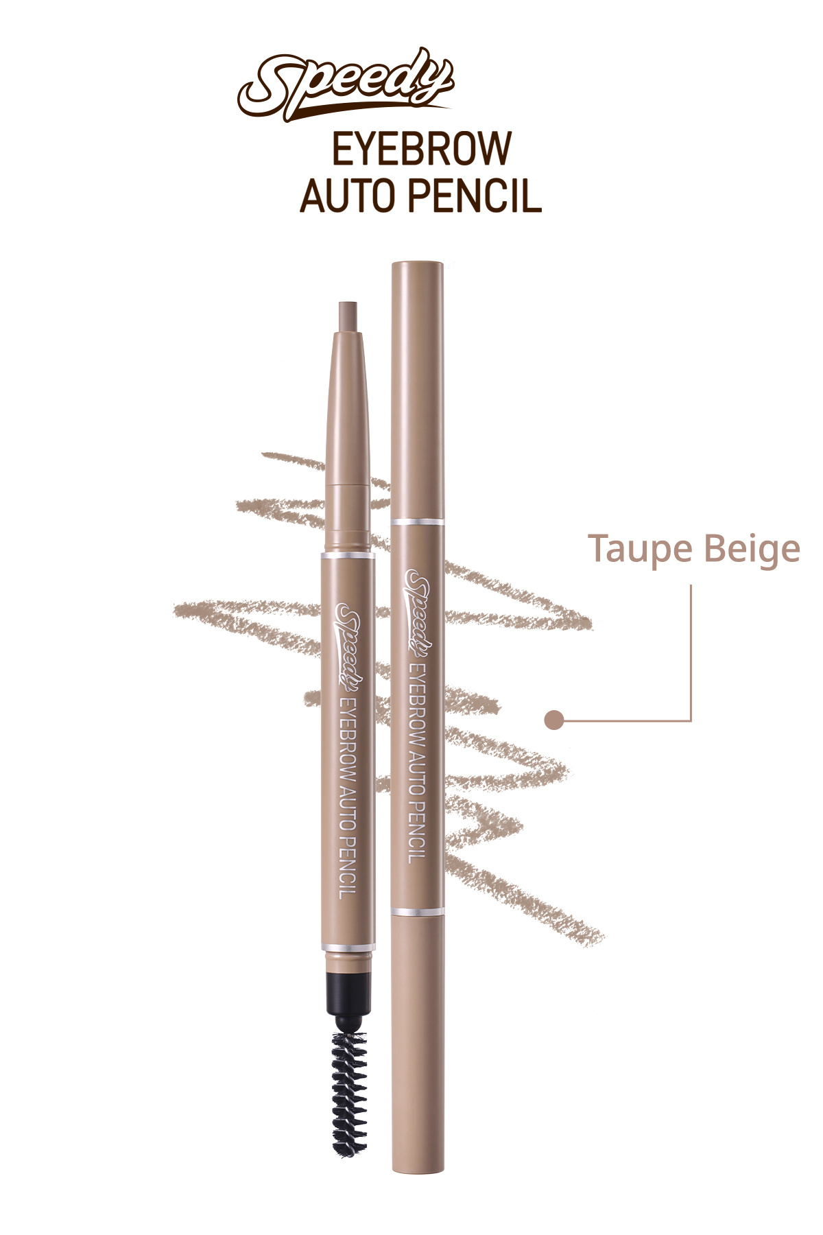 PERIPERA Doğal Görünüm Sunan Asansörlü Kaş Kalemi Speedy Eyebrow Auto Pencil (05 Taupe Beige)