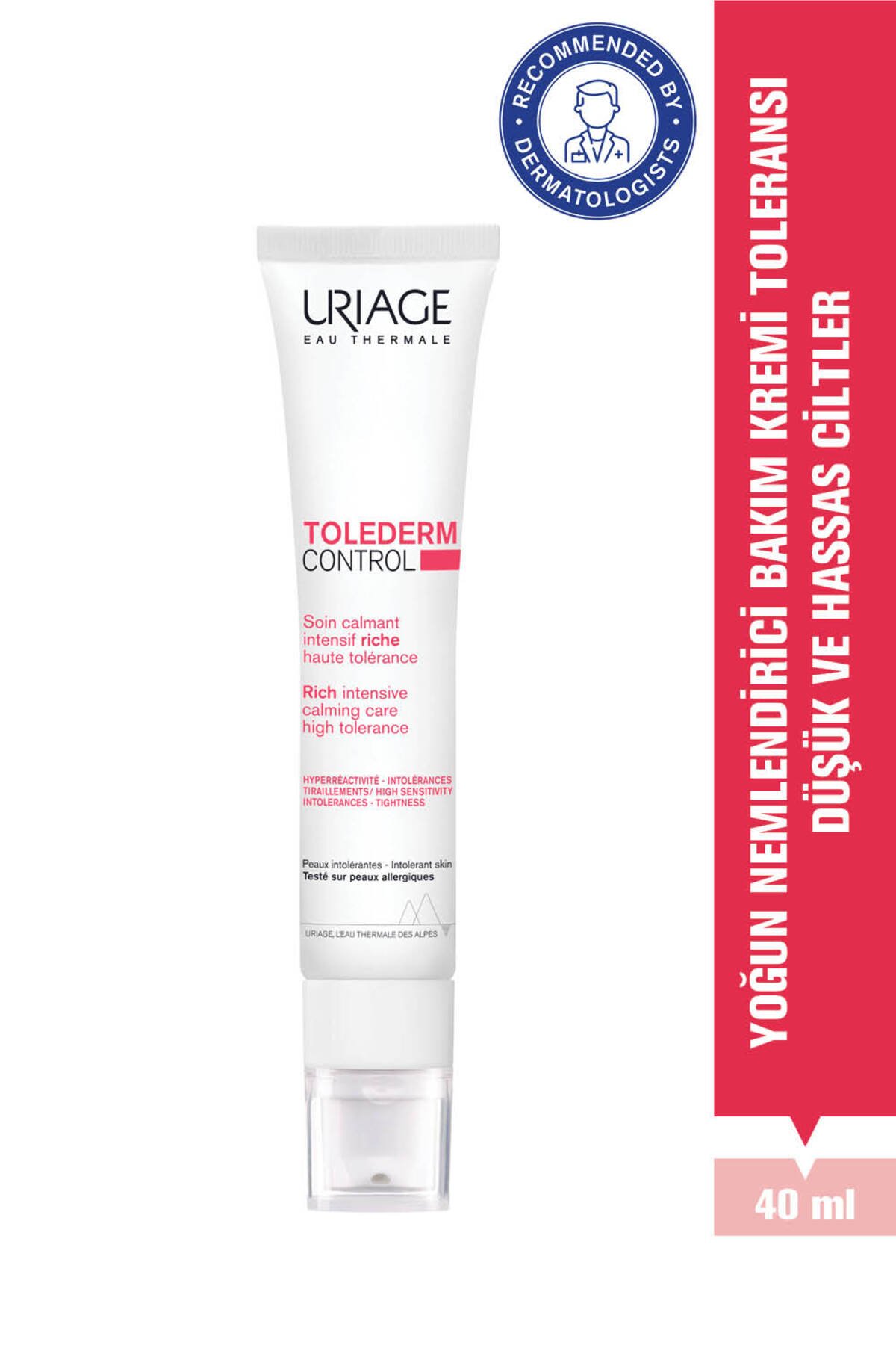 Uriage TOLEDERM Toleransı Düşük Kuru Ciltler İçin Yoğun Nemlendirici Bakım Kremi 40 ml