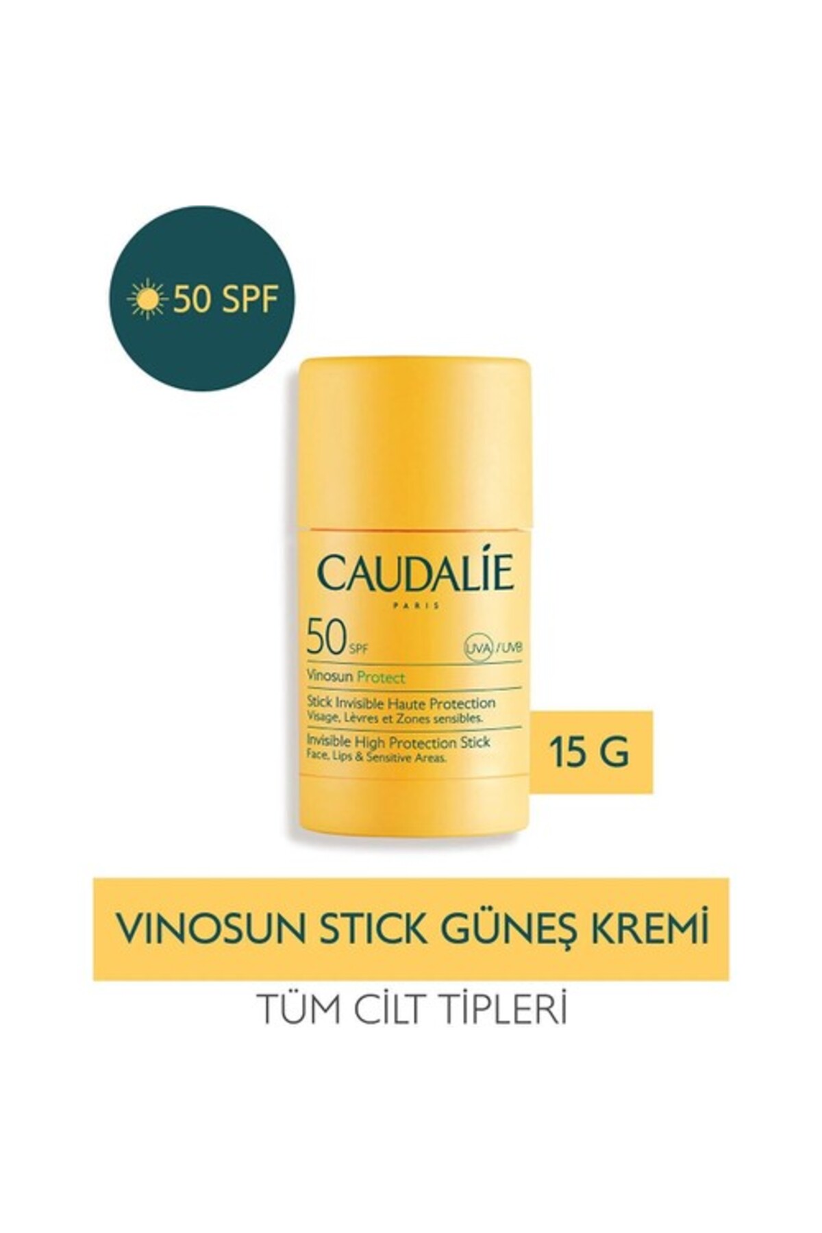 Caudalie Vinosun Protect İz Bırakmayan Yüksek Korumalı Stick Güneş Kremi