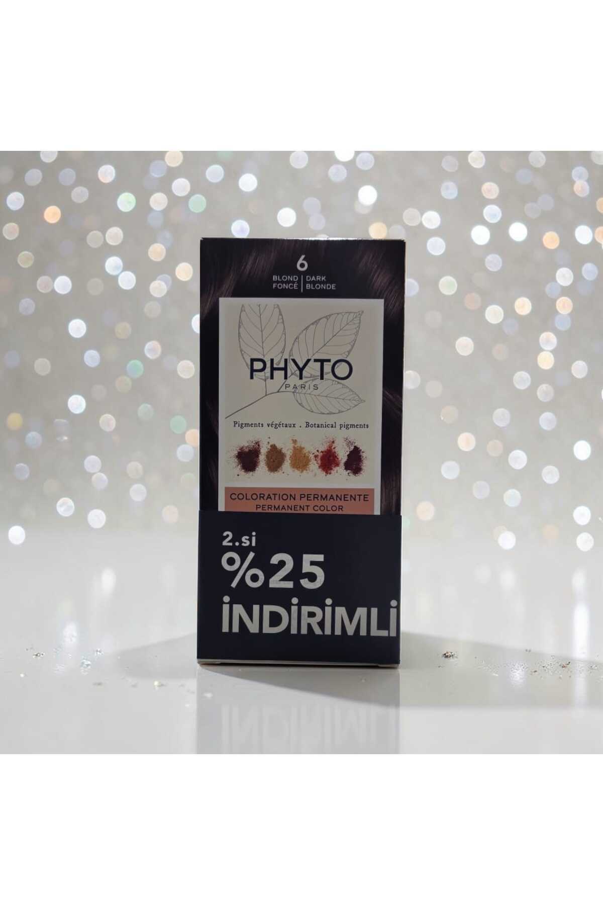 PhytoColor 6 Dark Blonde Saç Boyası - 2'li Avantaj Paketi