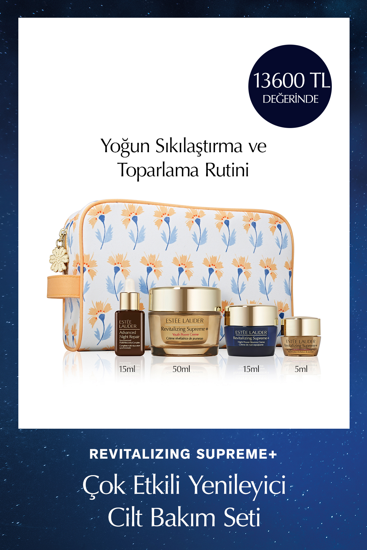 Estee Lauder Sıkılaştırma ve Toparlama Rutini - Revitalizing Supreme+ Çok Etkili Yenileyici Cilt Bakım Seti Yoğun