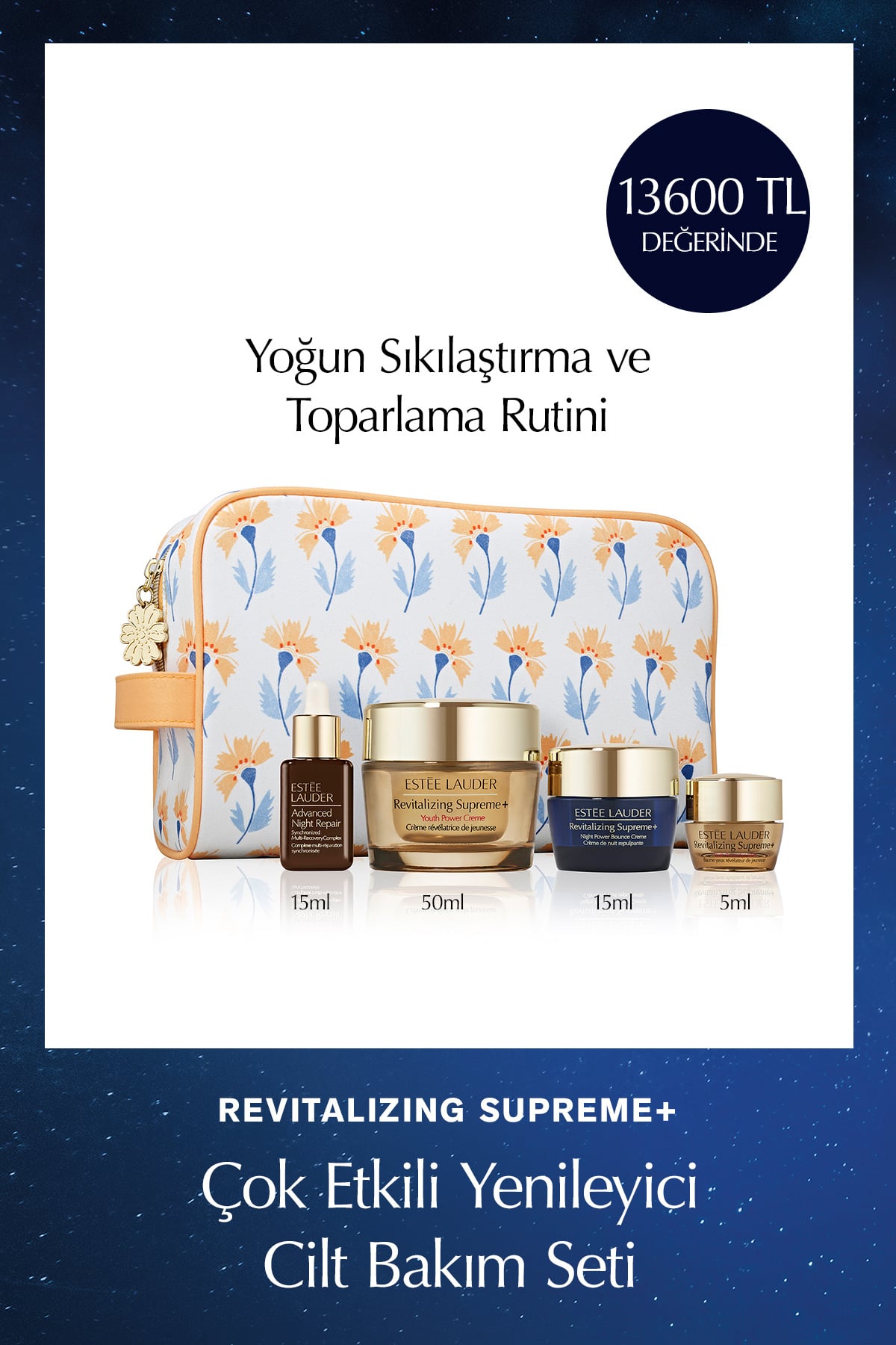 Estee Lauder Sıkılaştırma ve Toparlama Rutini - Revitalizing Supreme+ Çok Etkili Yenileyici Cilt Bakım Seti Yoğun