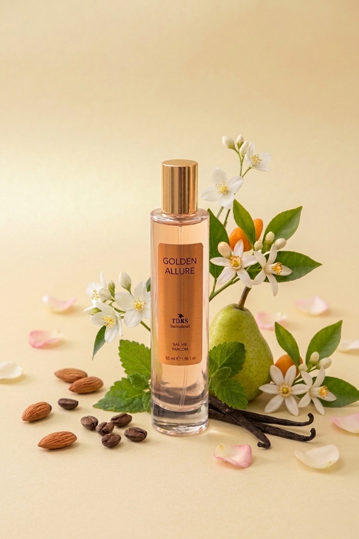 TDRS Golden Allure 55 ML Vanilya Özel Seri Uzun Süre Kalıcı Kadın Parfüm