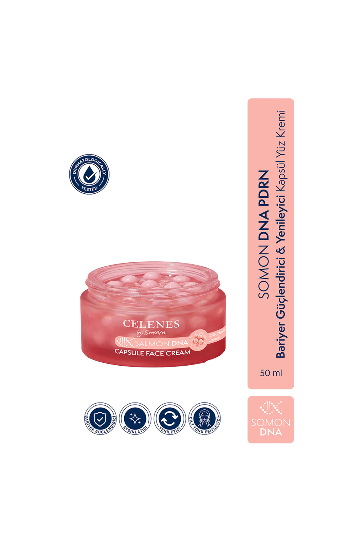 celenes by sweden Somon DNA PDRN Bariyer Güçlendirici & Yenileyici Kapsül Yüz Kremi ,50 ml