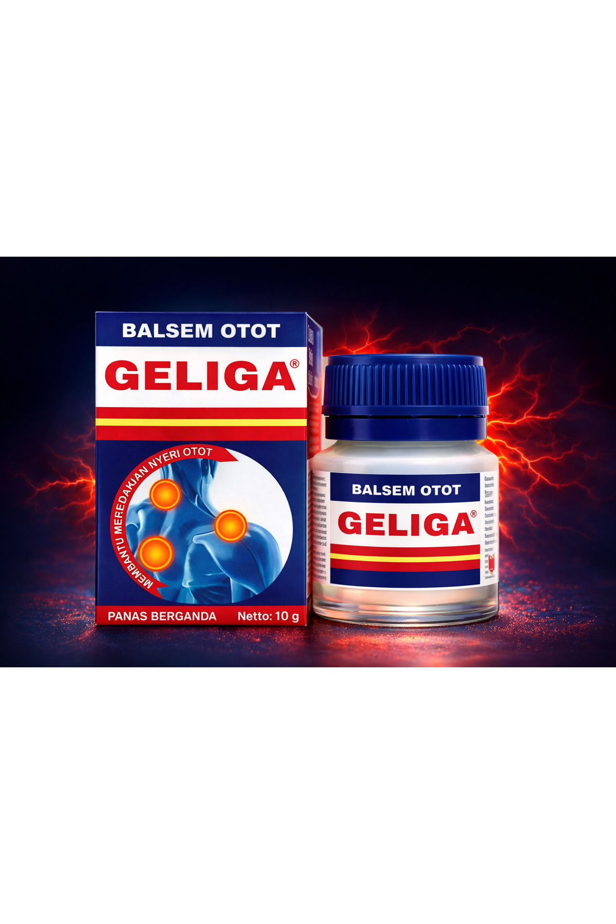 GELIGA Balsem Otot 10g – ağrı Gederci Masaj Krem,2 adetli Balsem