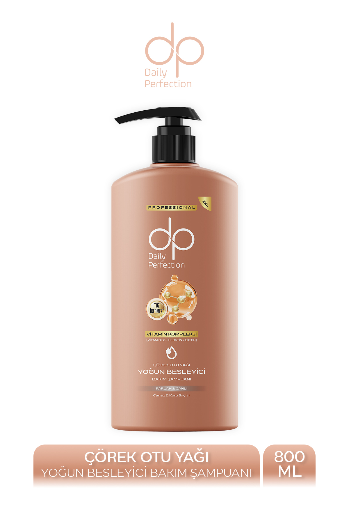 DP Daily Perfection Şampuan Çörek Otu Yağı 800 ml