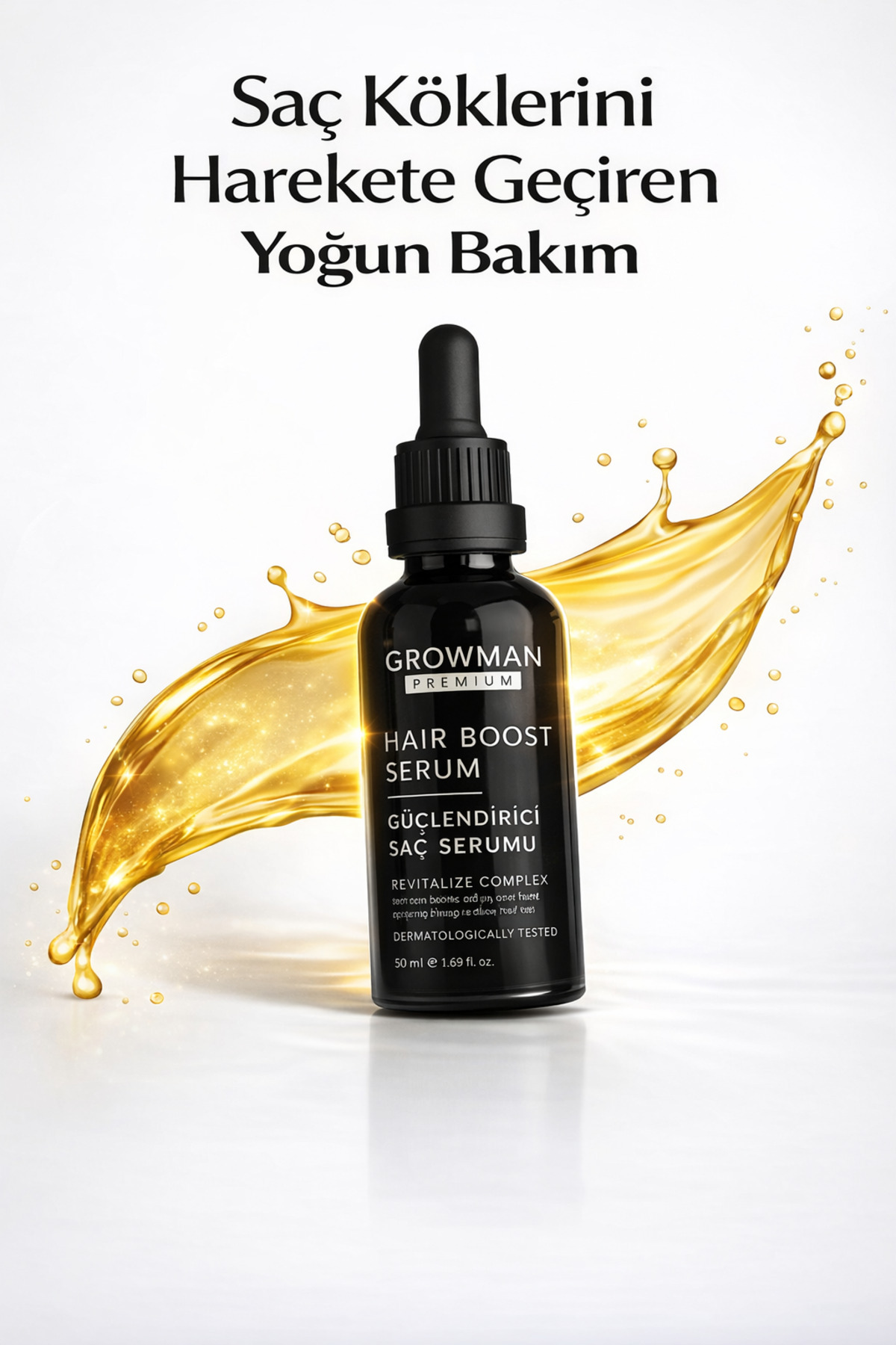 growman Saç Köklerini Destekleyen Serum 50 ml | Yoğun Bakım & Güçlendirici