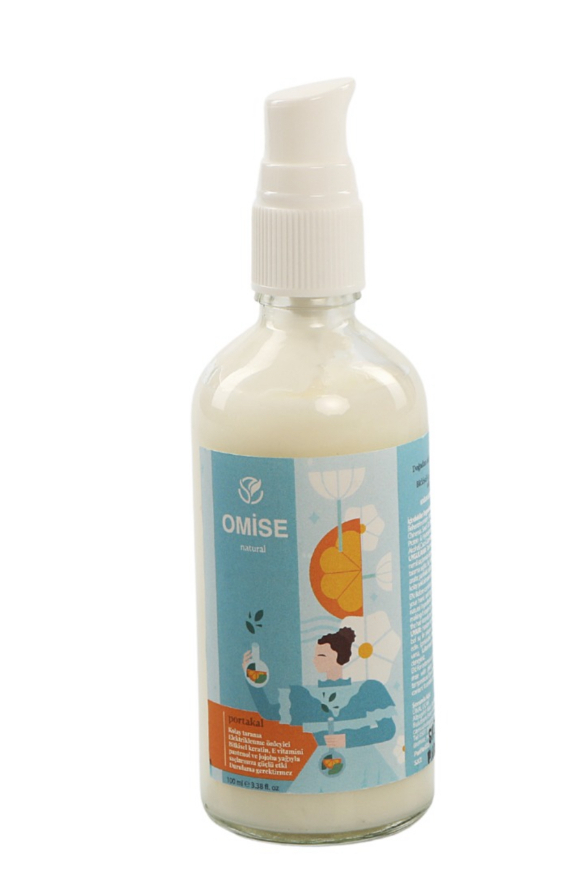 Omise natural Yoğun Saç Bakım Sütü Portakal 100ml | Kolay Tarama & Elektriklenme Önleyici