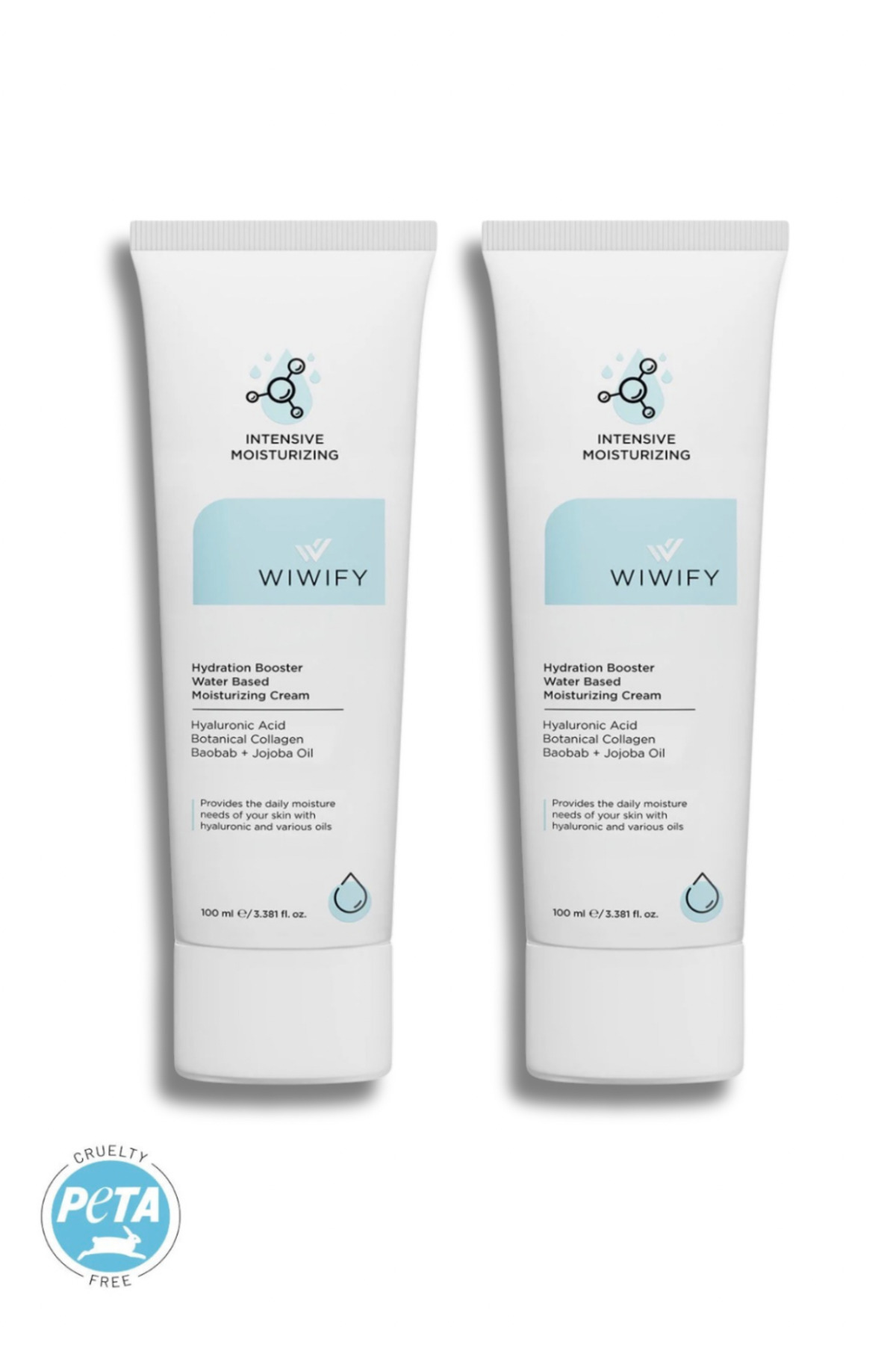WIWIFY Su Bazlı Yoğun Nemlendirici Yüz Kremi 100 ML X2 Adet