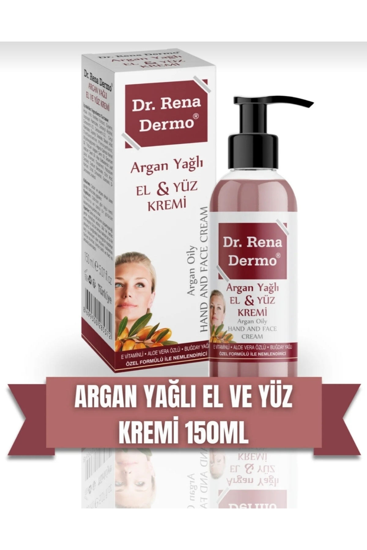Dr.Rena ARGAN YAĞLI EL VE YÜZ KREMİ