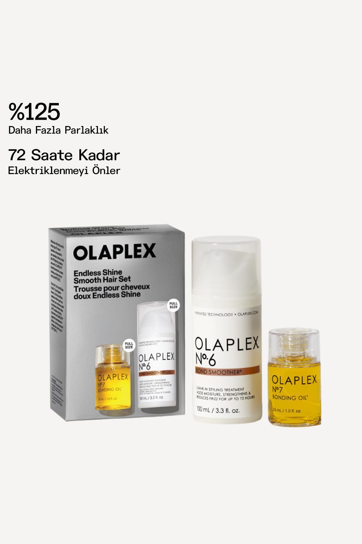 Olaplex Endless Shine Smooth Hair Set - Saçları Şekillendirirken Bakım Yapan Bağ Güçlendirici İkili