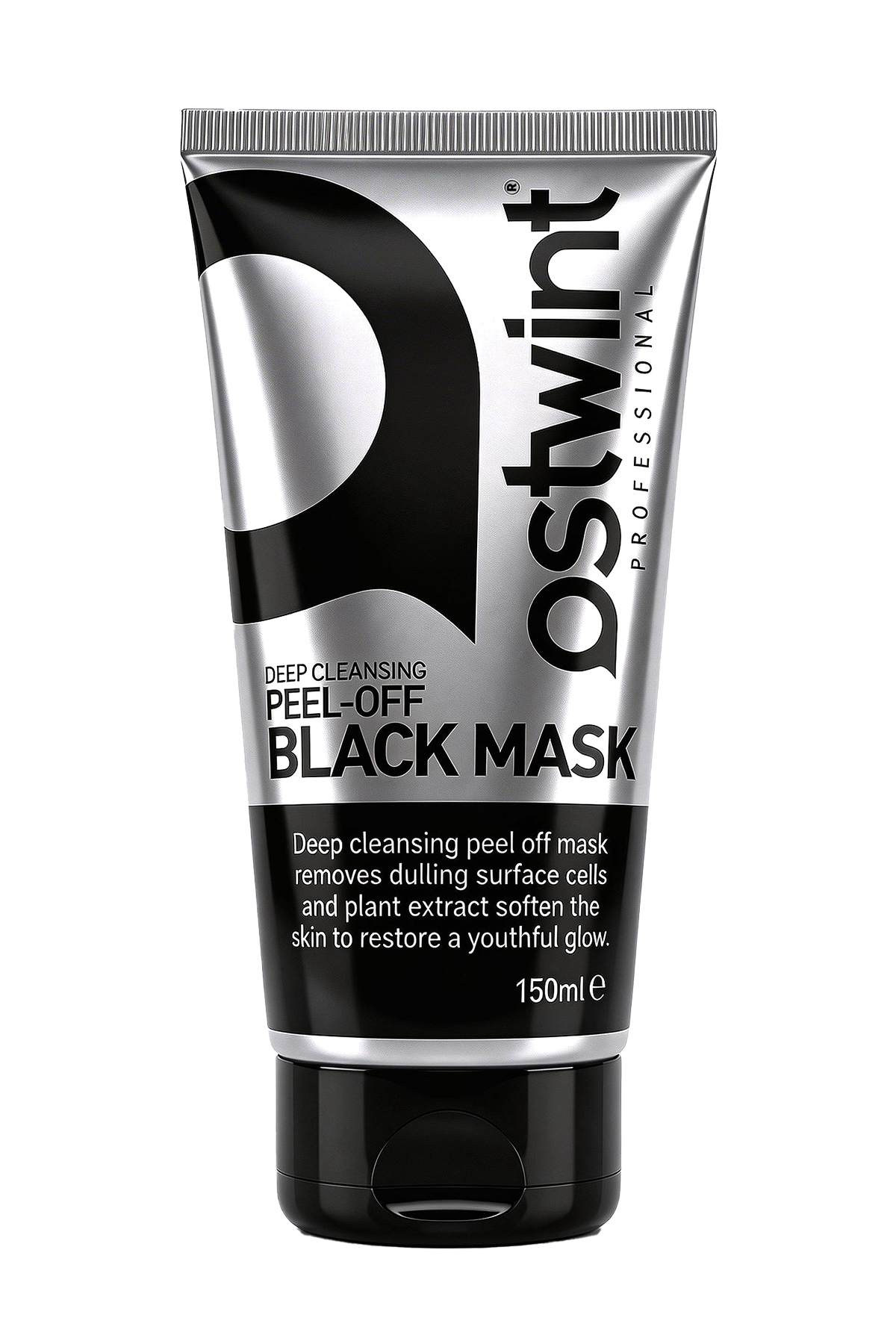 Ostwint Professional Peeling Jel, Soyulabilir Siyah Maske 150ml Aydınlatıcı, Canlandırıcı, Pürüzsüzleştirici