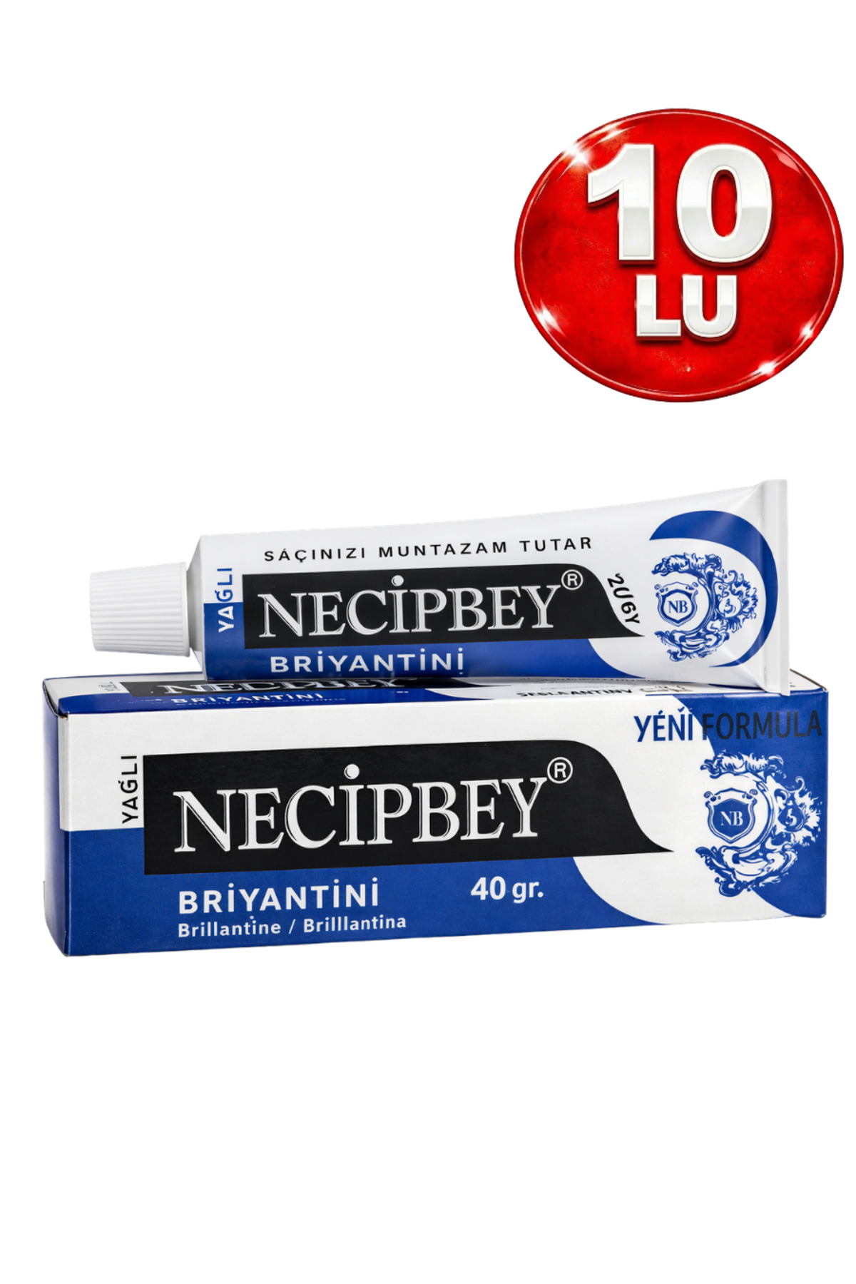 NECİPBEY Briyantin Yağlı 40 ml (10'LU PAKET)